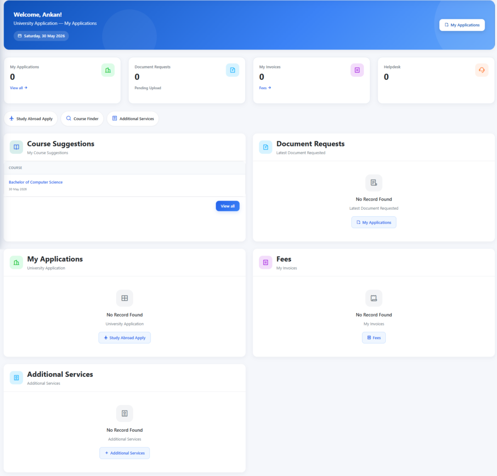 Student Dashboard